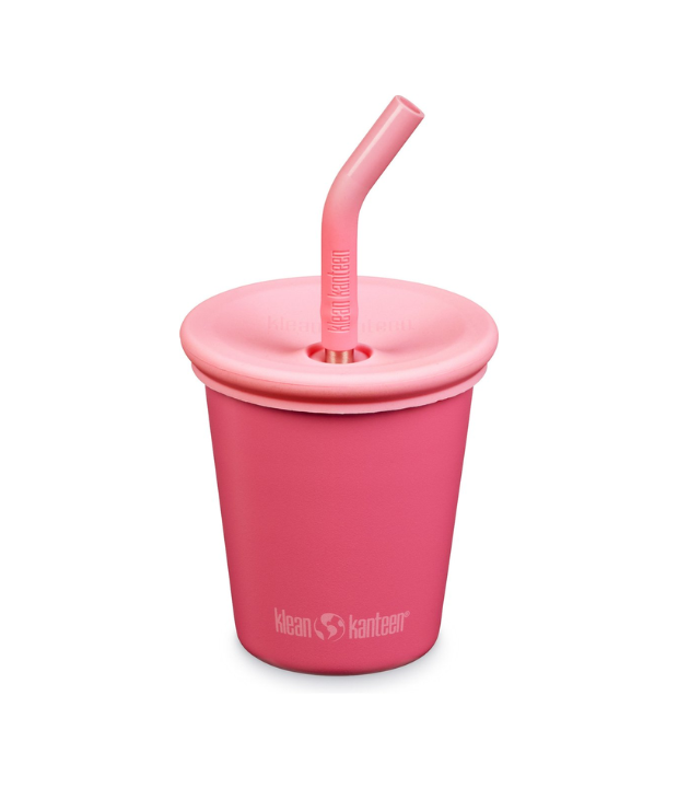 Duurzaam360 - Klean Kanteen Kid - Drinkbeker met Rietjesdeksel - 296ml - Duurzaam leven