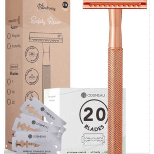 Duurzaam360 - Bamboozy Safety Razor Rosé Goud – Inclusief 20 Scheermesjes & E-book - zero waste - duurzaam leven
