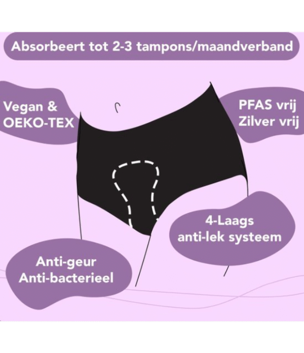 Duurzaam360 - Bamboozy menstruatie ondergoed – Duurzaam, comfortabel en lekvrij - zero waste - duurzaam leven - corrigerend ondergoed