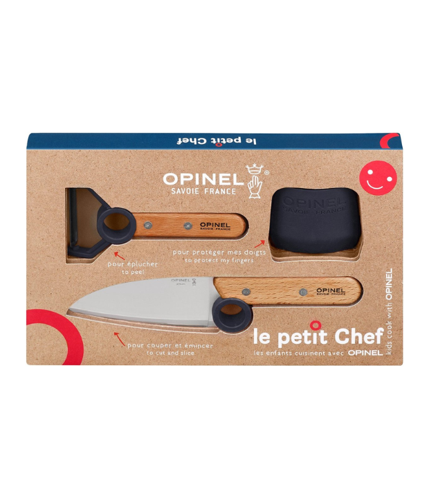 Duurzaam360 - Opinel Le Petit Chef Keukenset – Blauw (3-delig)