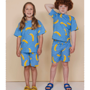 Duurzaam360 - SNURK - Combi set - Kids - Verantwoorde en duurzame kleding - Pyjama - Bananen print