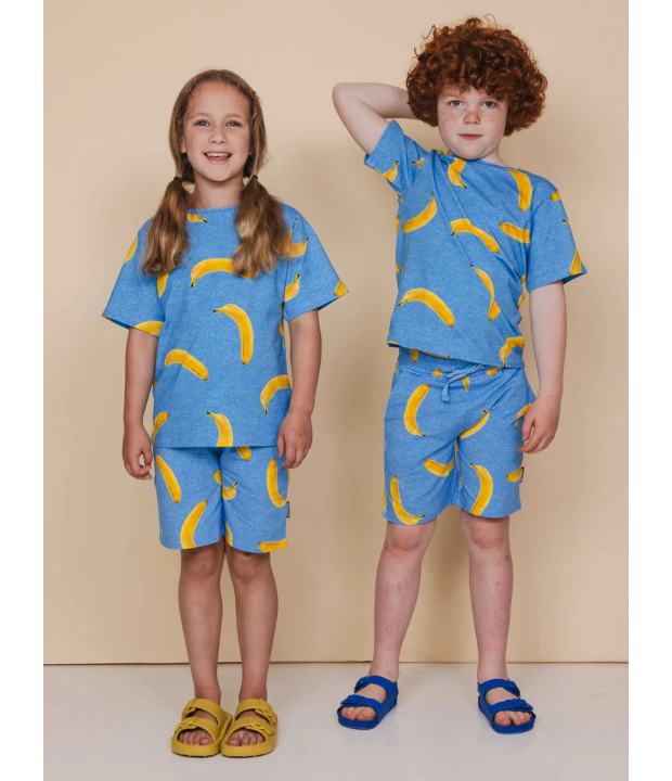 Duurzaam360 - SNURK - Combi set - Kids - Verantwoorde en duurzame kleding - Pyjama - Bananen print
